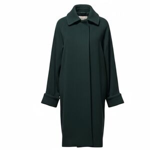 Cinzia Rocha Icons Wool Cshmere Goat, Green Size 12 Oversized Cocoon Jacket